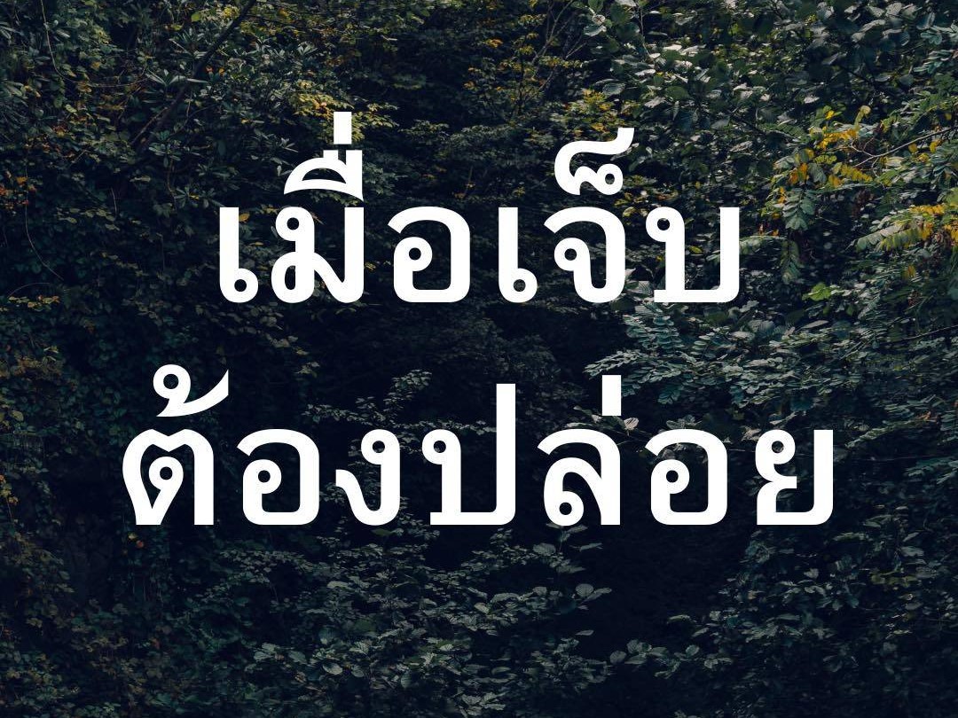 เมื่อเจ็บ ต้องปล่อย